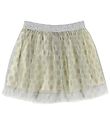 En Fant Tulle Skirt - Cream/Grey w. Glitter