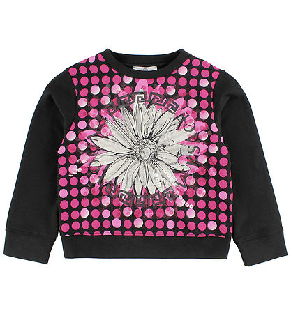 Young Versace Sweatshirt - Black w. Pink/Medusa Young Versace Sweatshirt - Black w. Pink/Medusa