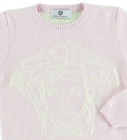 Young Versace Pusero - Neulottu - Vaaleanpunainen, Logo