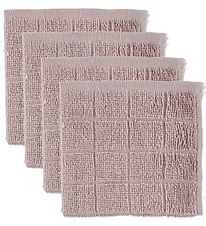 Pippi Baby Waschlappen - 4er-Pack - Mattrosa