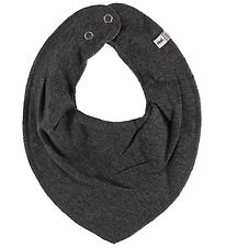 Pippi Teething Bib - Pointy - Charcoal Melange Pippi Teething Bib - Pointy - Charcoal Melange