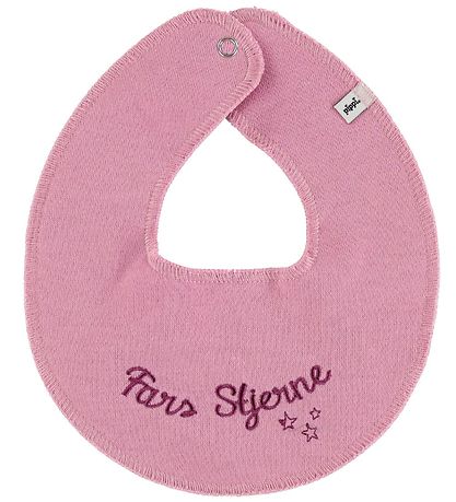 Bavoir Bandana Pippi - Tour - Rose Foncé av. L'étoile du père Bavoir Bandana Pippi - Tour - Rose Foncé av. L'étoile du père