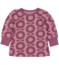 Katvig Classic Blouse - Rose w. Purple Apples Katvig Classic Blouse - Rose w. Purple Apples
