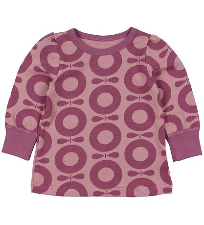 Katvig Classic Blouse - Rose w. Purple Apples Katvig Classic Blouse - Rose w. Purple Apples