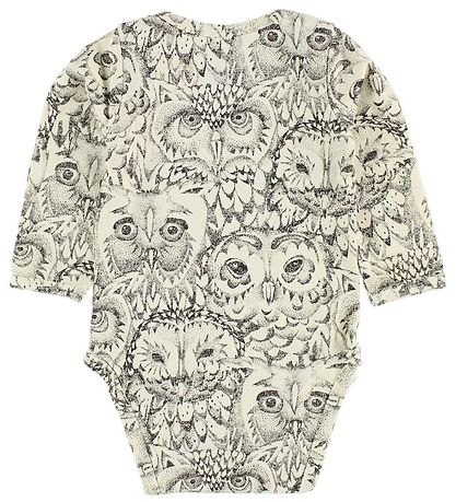 Soft Gallery Bodysuit L/S - Bob - Ivory w. Owls Soft Gallery Bodysuit L/S - Bob - Ivory w. Owls