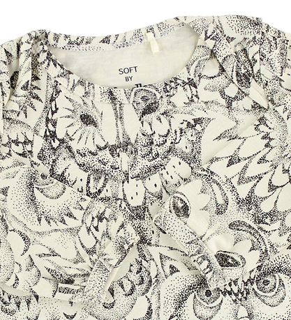 Soft Gallery Bodysuit L/S - Bob - Ivory w. Owls