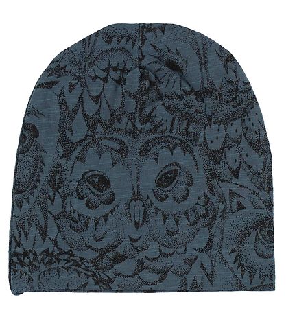 Soft Gallery Beanie - Beanie - Petrol w. Owls Soft Gallery Beanie - Beanie - Petrol w. Owls