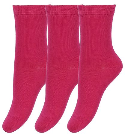 Melton Socken - 3er-Pack - Pink