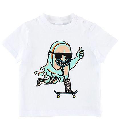 Stella McCartney Kids T-shirt - White w. Popsicle
