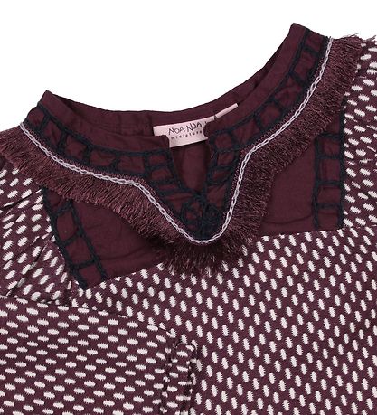 Noa Noa miniature Blouse - Bordeaux w. Dots
