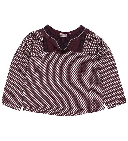 Noa Noa miniature Blouse - Bordeaux w. Dots