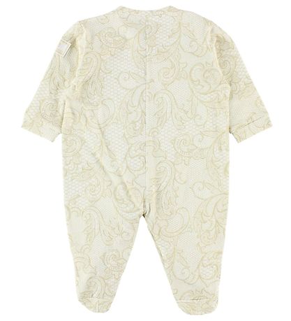 Young Versace Boxpak m. Babyslabbetje - Beige m. Print