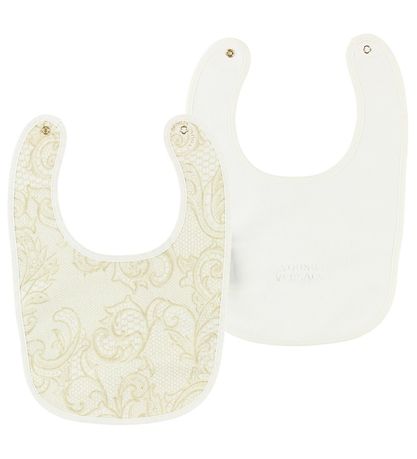 Young Versace Boxpak m. Babyslabbetje - Beige m. Print