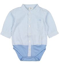Hust and Claire Shirt Bodysuitt L/S - Blue Striped Hust and Claire Shirt Bodysuitt L/S - Blue Striped