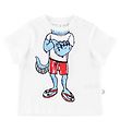 Stella McCartney Kids T-Shirt - Wit m. Monsterlijk lichaam Stella McCartney Kids T-Shirt - Wit m. Monsterlijk lichaam