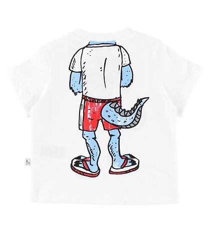 Stella McCartney Kids T-shirt - White w. Monster Body Stella McCartney Kids T-shirt - White w. Monster Body