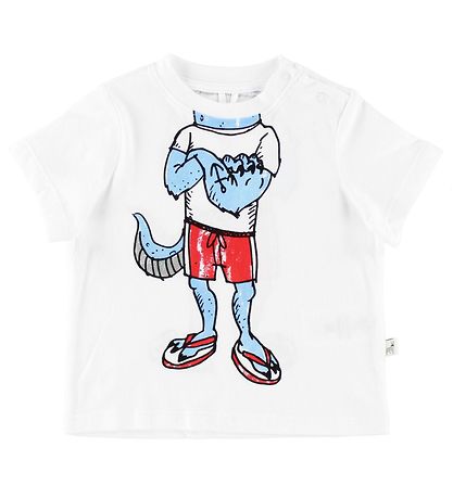 Stella McCartney Kids T-shirt - White w. Monster Body Stella McCartney Kids T-shirt - White w. Monster Body