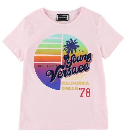 T-Shirt Young Versace - Rose av. Imprimé T-Shirt Young Versace - Rose av. Imprimé