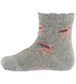 Chaussettes Petit by Sofie Schnoor - Gris Chiné av. Flamants