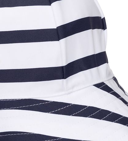 Petit Crabe Swim Hat - Frey - UV50 - White/Navy Striped