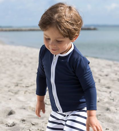 Petit Crabe Swim Top L/S - Etoile - UV50+ - Navy