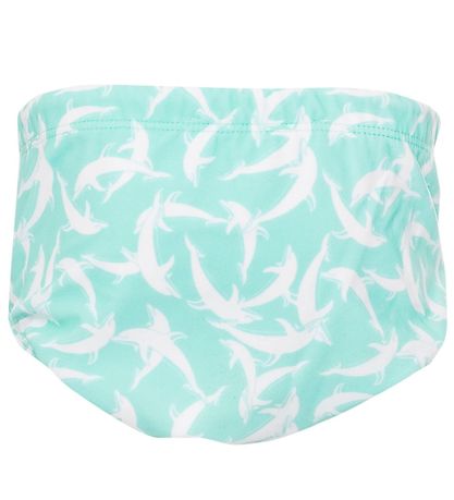 Petit Crabe Swim Diaper - Leo - UV50+ - Mint w. Dolphins Petit Crabe Swim Diaper - Leo - UV50+ - Mint w. Dolphins