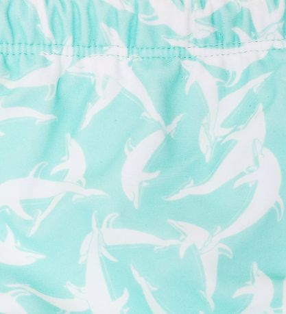 Petit Crabe Swim Diaper - Leo - UV50+ - Mint w. Dolphins