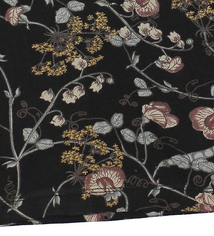 En Fant Stuttermabolur - Gate - Svart M. Blóm En Fant Stuttermabolur - Gate - Svart M. Blóm