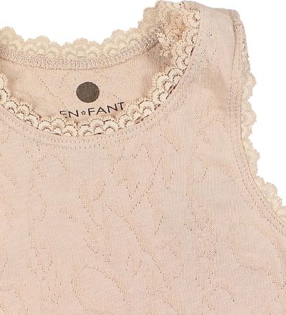 En Fant Top - Gate - Dusty Rose w. Pointelle En Fant Top - Gate - Dusty Rose w. Pointelle