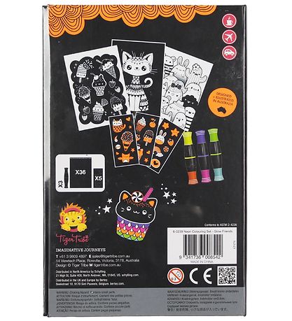 Tiger Tribe Colouring Set - Delicate Detail