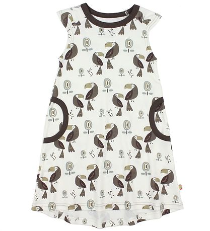 Katvig Dress - Ivory/Brown w. Toucans Katvig Dress - Ivory/Brown w. Toucans