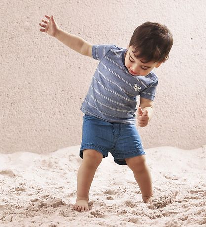 T-Shirt Hummel - HMLAlexandre - Marine à Rayures T-Shirt Hummel - HMLAlexandre - Marine à Rayures