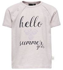 T-Shirt Hummel - HMLKaya - Lumière Lavande av. Texte T-Shirt Hummel - HMLKaya - Lumière Lavande av. Texte
