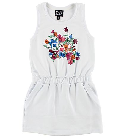 EA7 Kjóll - Hvítt M. Blóm