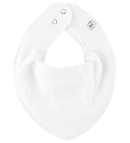 Pippi Baby Teething Bib - Pointy - White Pippi Baby Teething Bib - Pointy - White