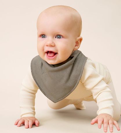 Bavoir Bandana Pippi - Pointu - Gris Bavoir Bandana Pippi - Pointu - Gris