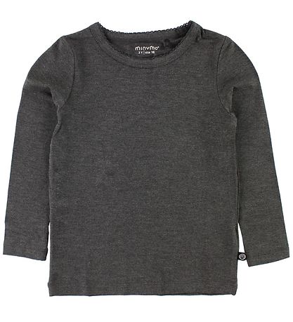 Minymo Genser - Bambus - Koksgrå