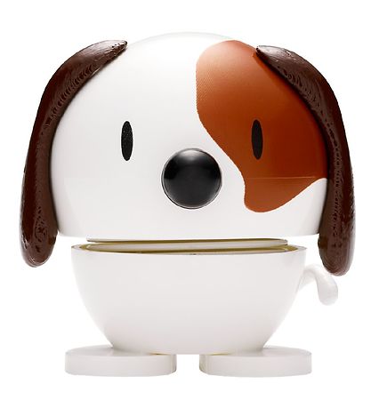 Hoptimist Baby Dog - 7 cm - White/Brown