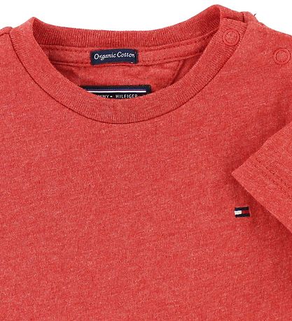 Tommy Hilfiger T-Shirt - Rotmeliert Tommy Hilfiger T-Shirt - Rotmeliert