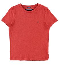 Tommy Hilfiger T-shirt - Red Melange Tommy Hilfiger T-shirt - Red Melange