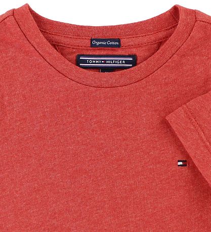 Tommy Hilfiger T-shirt - Red Melange Tommy Hilfiger T-shirt - Red Melange