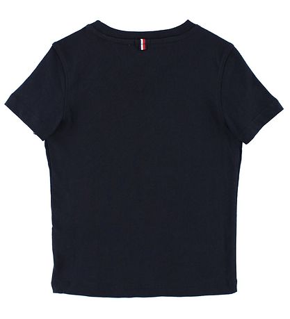 Tommy Hilfiger Stuttermabolur - Dökkblátt Tommy Hilfiger Stuttermabolur - Dökkblátt
