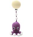 NatureZoo Pram Clip Toy - Squid - Dark Purple NatureZoo Pram Clip Toy - Squid - Dark Purple