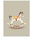 Vissevasse Poster - 30x40 - Rocking Horse - Light Grey Vissevasse Poster - 30x40 - Rocking Horse - Light Grey