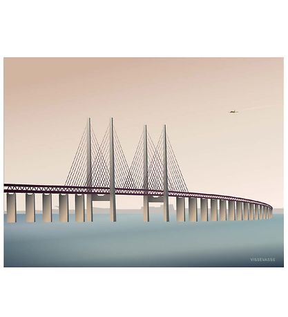 Vissevasse Poster - 30x40 - Øresundsbroen