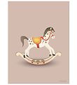 Vissevasse Poster - 30x40 - Rocking Horse - Rose Vissevasse Poster - 30x40 - Rocking Horse - Rose