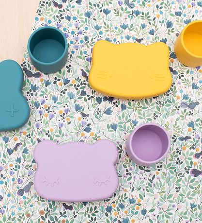 We Might Be Tiny Snackbox - Bear - Silicone - Lavender