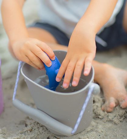 Scrunch Bucket - Silicone - 13 cm - Light Grey