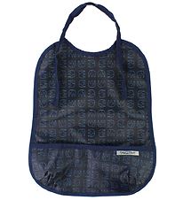 Bavoir Avec Poche de Récupération Smallstuff - Grand - Marine av Bavoir Avec Poche de Récupération Smallstuff - Grand - Marine av