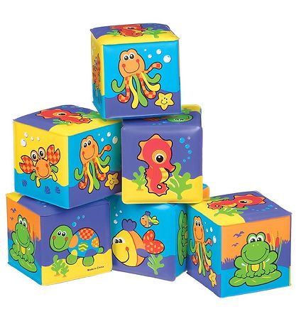 Playgro Blocks - 6 pcs - Blue Playgro Blocks - 6 pcs - Blue